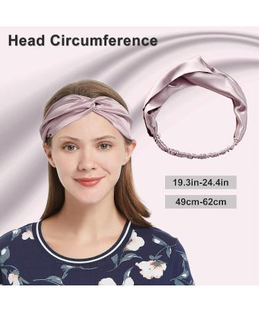 SOBONNY Mulberry Silk Headband for Women and Girls - Elastic Hair Wrap Turban - Pink - Buy Online on GoSupps.com