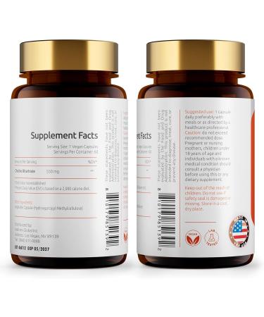 Choline Supplements, Supports Liver & Brain Health, High Absorption Choline Bitartrate 550mg, Non-GMO, Gluten-Free, Made in USA, 120 Vegan Capsules 60 Count (Pack of 2) Choline Bitartrate - Buy Online on GoSupps.com