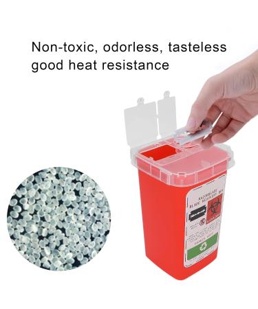 Blade Disposal Box for Barbershop | Red Razor Blade Disposal Container for Hairdressing & Salon Safety - Buy Online on GoSupps.com