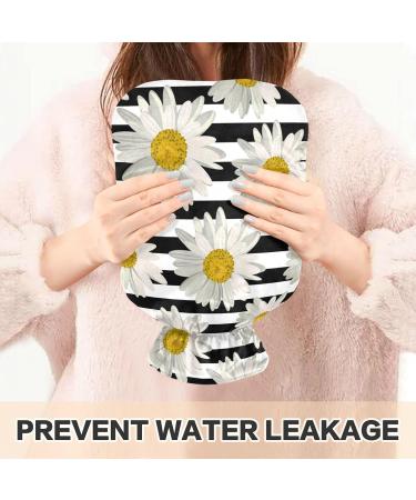 NAANLE 2L Transparent Hot Water Bottle with Lid - Stripes & G nsebl mchen Design for Menstrual Cramps Heat & Cold Therapy - Buy Online on GoSupps.com