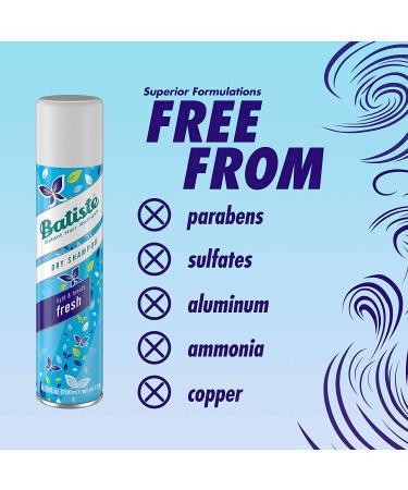 Buy Batiste Dry Shampoo Fresh 6.73 oz - Best International Shipping | No Water Instant Refresh - Buy Online on GoSupps.com