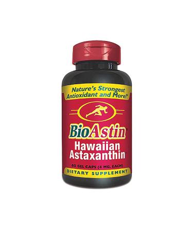 Nutrex Hawaii BioAstin Hawaiian Astaxanthin 4 mg 60 Gel Caps