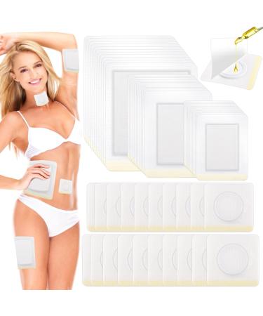 50 pieces of self-adhesive bio-ribinus oil pack for waist hands and feet navel thyroid gland high-absorbing castor oil pack no washing easy to use anti-seed water