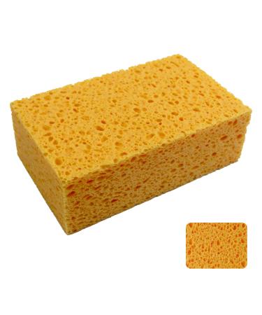 1 PCS x JK SP-T50 Large Sponge, Cleaning Sponges, Boat Bail Sponge, Handy Sponges, Cellulose Sponges, Natural Sponges, Commercial Sponges, Car Washing Sponge, Eco Friendly Sponge (6.5" x 4.0" x 2.0") 6.5x4x2 Inch (Pack of 1)
