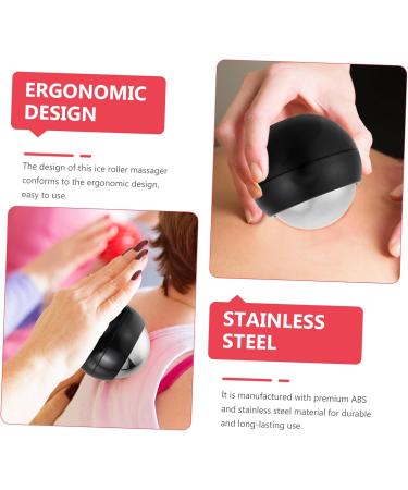 Buy Bcoath Handheld Massage Ball - Cold & Hot Roller for Muscle Relief | Face & Body Massage Device - 6.5cm Black - Buy Online on GoSupps.com