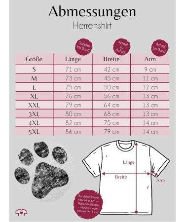 Shirtracer Men's T-Shirt - High Five Dog Paw Design | Perfect Gift for Dog Owners - Grey Mottled L - Buy Online on GoSupps.com