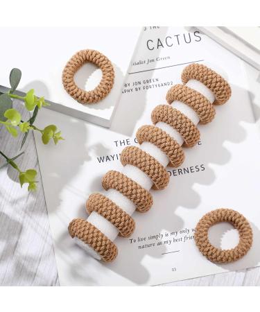 16-Piece Thick Soft Seamless Hair Ties - No Folds No Slip Elastic Ponytail Holders for Thick Hair (Dark Act) - Buy Online on GoSupps.com