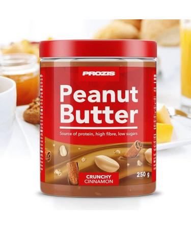 Prozis Peanut Butter Cinnamon Brioche Flavor 250g Crunchy Natural Protein Source - Covient for Vegans Koshers and Halals Diets - Buy Online on GoSupps.com