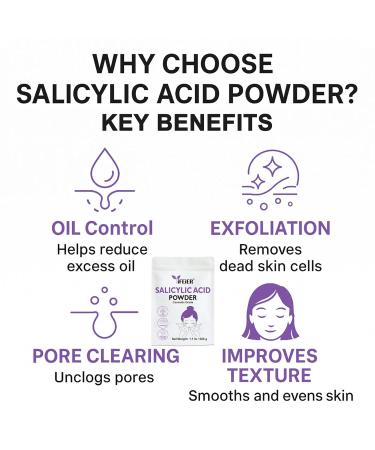 iFEiER Pure Salicylic Acid Powder | Cosmetic Grade Salicylic Acid 1.1 LB (500 g) | Original Ingredients for DIY BHA Exfoliant for Skincare Body Hair & Industrial Use | Make Serum - Buy Online on GoSupps.com