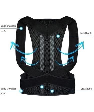 Back Support Back Brace Lumbar Support Posture Corrector Back Brace Full Back Support Belt Clavicle Spine Support Reshape Back Support Belt(XX-Large) XX-Large Black - Buy Online on GoSupps.com