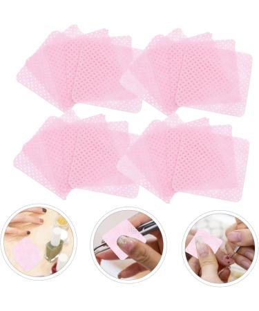 minkissy 2 Boxes Nail Wipes Cleaning Wipes Travel Wipes Gel Nail Polish Nail Polish Remover Nail Pads Polish Remover Pads Dip Powder Nail Remover Gel Polish Remover for Nails Cotton 4.80X4.80X0.10CM Pink - Buy Online on GoSupps.com