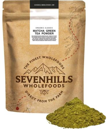 Sevenhills Wholefoods Organic Japanese Matcha Tea Powder 100g - Premium Quality Green Tea Superfood - Pack of 1 - Buy Online on GoSupps.com