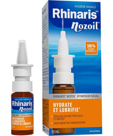 Rhinaris Nozoil Moisturizing & Lubricating Nasal Spray 10ml - Long Lasting Relief from Dryness Congestion Itchiness - Preservative-Free & Soothing Daily Nasal Care for Men & Women - Buy Online on GoSupps.com