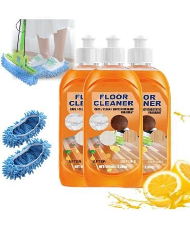 Consequentln Powerful Decontamination Floor Cleaner Consequential Floor Cleaner Multi-Purpose Floor Cleaner Wood Floor Cleaner and Polish (3PCS)