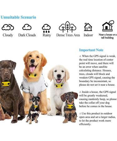 AngelaKerry Wireless Dog Fence System with GPS Outdoor Pet Containment System Rechargeable Waterproof Collar 850YD Remote for 15lbs-120lbs Dogs (1pc GPS Receiver by 1 Dog) - Buy Online on GoSupps.com