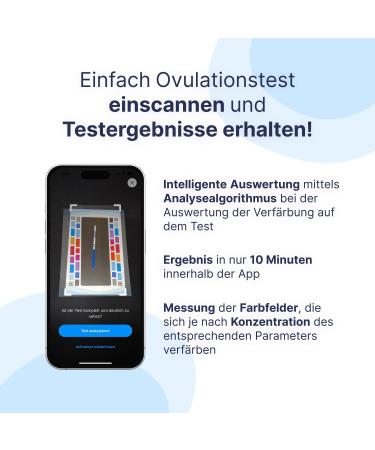 CASC Ovulation Test - 50 x Fertility Tests for Women | LH Test 10 miu with App - Enhance Fertility Aid - Buy Online on GoSupps.com