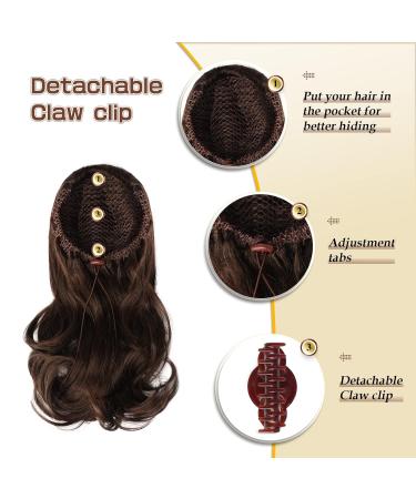 Sofeiyan 33cm Curly Ponytail Extension - Bright Blonde & Strawberry Blonde Clip-In Natural Look Synthetic Hair for Women - Buy Online on GoSupps.com