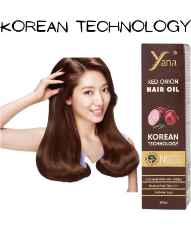 Yana Cosmetics Pvt ltd Yana Red Onion Hair Oil for Hair Growth with Bhringraj Brahmi & Sesame Oil Pure & Natural Hair Fall Control For Black Hair women - Buy Online on GoSupps.com