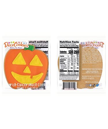 DecoCookies - Halloween Hand-Decorated Vanilla Flavor Cookies - 16 Individually Wrapped Treats - Buy Online on GoSupps.com