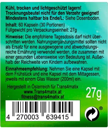 Trans4matix 5in1 Power Burner - Green Tea Extract OPC L-Carnitine & More - 60 Capsules for Weight Loss & Enhanced Energy - Buy Online on GoSupps.com