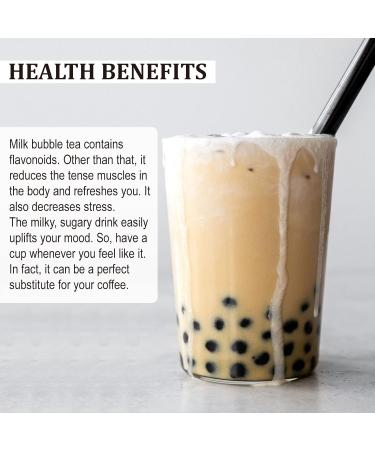 Milk Tea Bubble Tea Powder by Bubble Tea House Company (200 g) - Make Bubble Tea at Home - Ideal for Frappes Coffee Boba Tea Milkshakes - Gluten Free Halal Certified - Buy Online on GoSupps.com