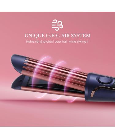 Badgley Mischka 2-in-1 Curling Iron & Hair Straightener - Silky Smooth Curls & Straight Hair Ceramic Auto Shut Off - Buy Online on GoSupps.com