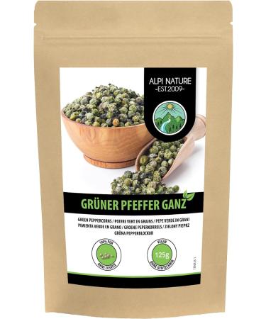 125g Green Peppercorns - Whole, 100% Natural & Vegan | 4.4oz - Buy Online on GoSupps.com
