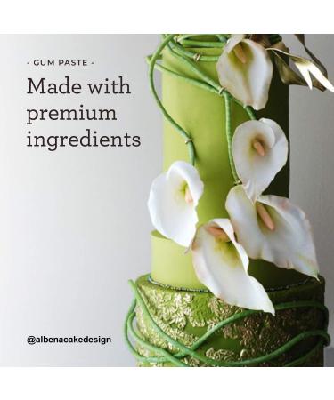 Satin Ice White Gum Paste - White - 4.4 Ounces - Buy Online on GoSupps.com