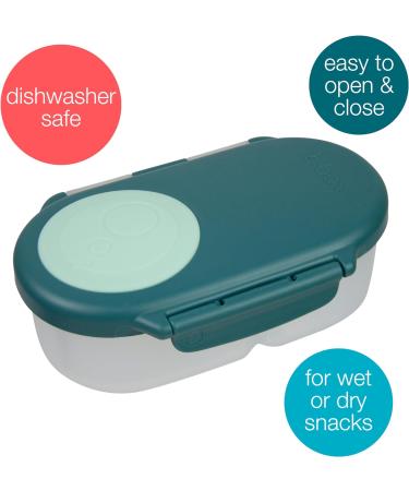 b.box Snackbox for Toddlers Kids - Mini Bento Lunch Box, Leak Proof, 2 Compartments - BPA Free, Dishwasher Safe - School Supplies - Ages 4 Months+ (Emerald Forest, 12 fl oz) - Buy Online on GoSupps.com