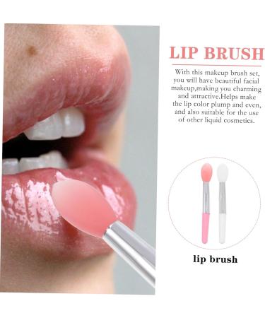 Housoutil 2 Sets Lip Stick Dust Silicone Lip Covers Silicone Scrubber Silicone Brush Lady Tools Lip Balm Applicator Accessory Lip Makeup Lip Scrub Brush Facial Miss Girl - Buy Online on GoSupps.com