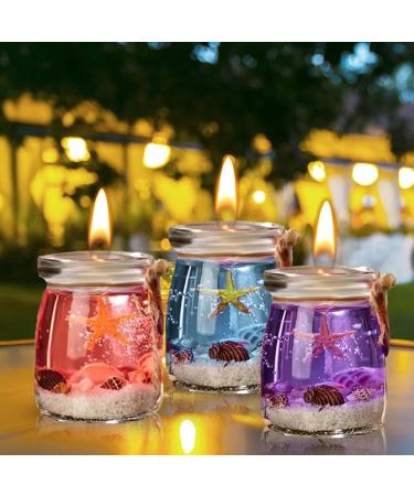 Handmade Ocean Theme Gel Candle | Starfish Scented Candle for Home Decor | Perfect Gift for Meditation & Stress Relief - Buy Online on GoSupps.com