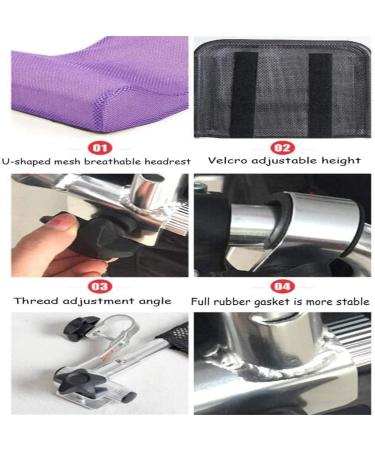 Wheelchair Headrest Support Wheelchair Headrest Pillow Universal Wheelchair Headrest Neck Support Adjustable Neck Support Headrest Easy to Operate for Wheelchair Black - Buy Online on GoSupps.com