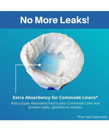 SaniCare Super Absorbent Pads - Pack of 50 Medical Grade for Commode Liners | Odor-Free, Leak-Proof, Easy Clean | By Cleanis - Buy Online on GoSupps.com