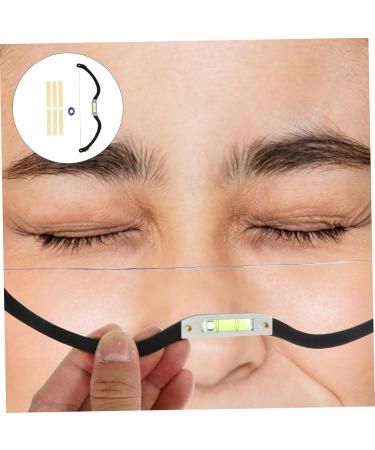 Hemoton 2pcs Bow Eyebrow Ruler Measuring Tool Stainless Steel Eyebrow Trimming Positioning Ruler - Buy Online on GoSupps.com