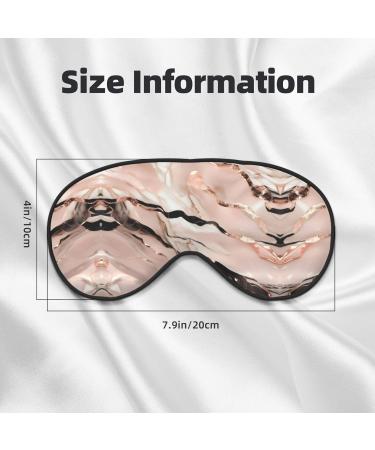 Red Gold Marble Print Unisex Sleep Mask | Double-Sided Eye Mask for Sound Sleep & Skin Care - Buy Online on GoSupps.com