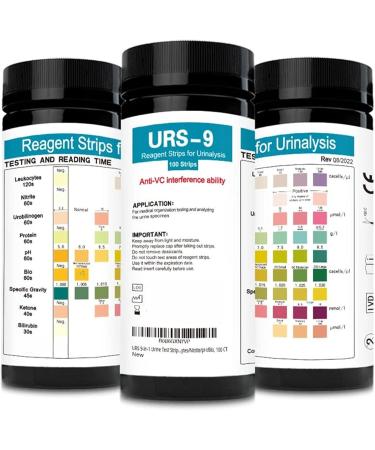 Fowybe Urine Analysis Test Strips - 100 Keto Strips | 9 Parameter Urine Test for Quick Ketosis Results in Low-Carb Diets - Buy Online on GoSupps.com