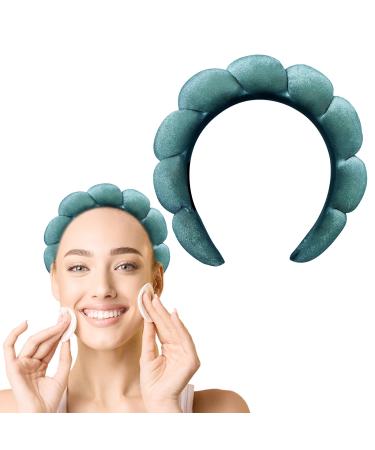 Sponge Spa Headband for Washing Face (Green)
