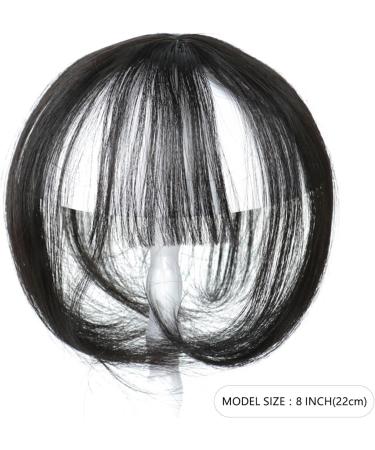 Bangs Hair Clip Clip In 3D Air Bangs Natural Looking Hair Bangs For Women Girls Two Piece Clip On Fringe Hair Extensions Part Wig Bangs Clip in Hair(Color:Light brown) 8inches Light brown - Buy Online on GoSupps.com