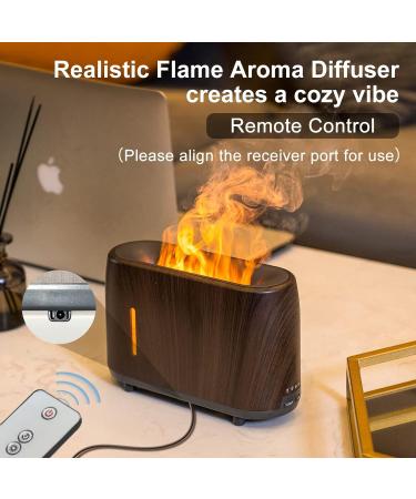 Shiawase Aroma Diffuser with Flame Effect | 240ml Essential Oil Humidifier with Remote Control | Long-Lasting Waterless Automatic Shut-Off - Buy Online on GoSupps.com