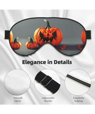 Fall Pumpkin Print Ultra-Soft Eye Mask | Light-Blocking for Optimal Comfort & Restful Sleep International Shipping Available - Buy Online on GoSupps.com