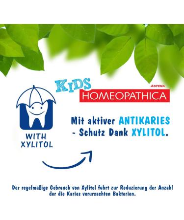 ASTERA Homeopathica KIDS Toothpaste (6+) - Sweet Raspberry Flavor 50 ml | International Shipping Available - Buy Online on GoSupps.com