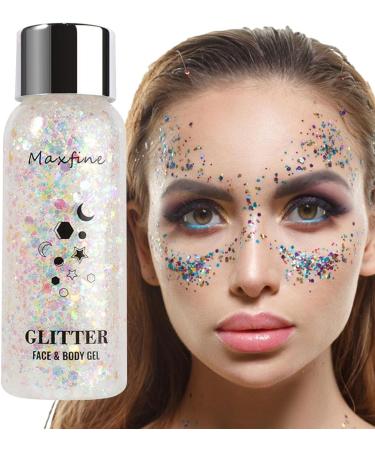  Raxove Glitter liquid eyeshadow - Glitter gel for the body - Waterproof - Long-lasting shine - For face and hair - Holographic cosmetic accessory for concerts and festivals - Buy Online on GoSupps.com