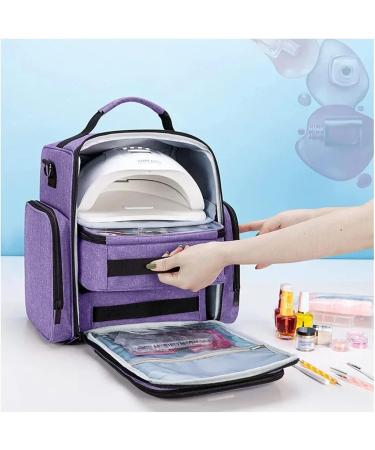 Sac Pour Vernis Semi Permanent Sac de rangement for vernis ongles sac d'huile essentielle Kit de soins cosm tiques portables for la peau bo te de rangement for outils de soins des ongles Double Purple - Buy Online on GoSupps.com