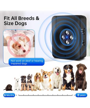 Antibell for Dogs - 3 Levels of Ultrasound Anti-Bark Device 33ft Range | Safe & Effective Dog Barking Control - Buy Online on GoSupps.com