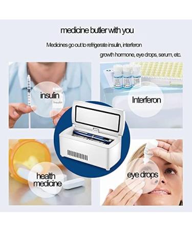 Insulin Refrigerator 2-8 Intelligent Temperature Control + HD LCD Medical Refrigerator Large Capacity - Buy Online on GoSupps.com