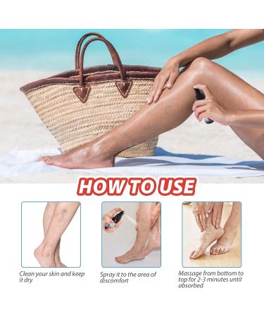 3Pcs Varicose Veins Treatment Set - Heal Veins, Improve Circulation - 90ml Spray - Buy Online on GoSupps.com