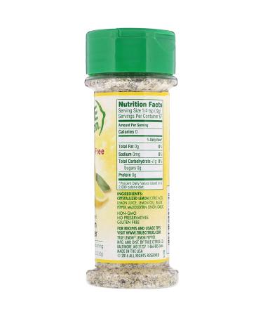 True Lemon Pepper Seasoning (2 Pack) - Natural Ingredients, Salt-Free, Gluten-Free - Buy Online on GoSupps.com
