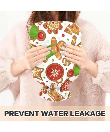 Christmas Biscuits Hot Water Bottle with Cover | 1L Heat Bags for Pain Relief & Therapy - Perfect for Heating & Cooling - Buy Online on GoSupps.com