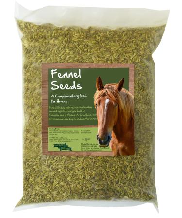 Horse Herbs Fennel Seed - Feed Supplement for Horses Equine Appetite Stimulant (1kg Bag)