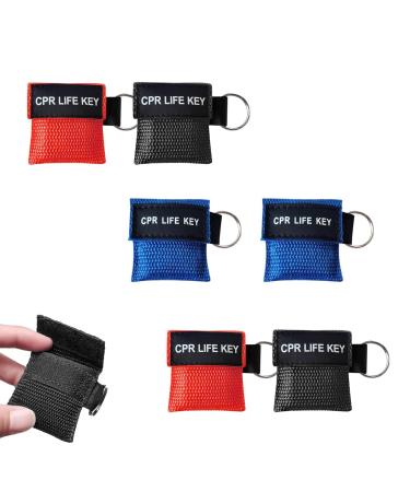 6 Respiratory mask with key rings ventilation mask key rings ventilation mask suffocation rescue device mouth-to-mouth protection emergency device care equipment